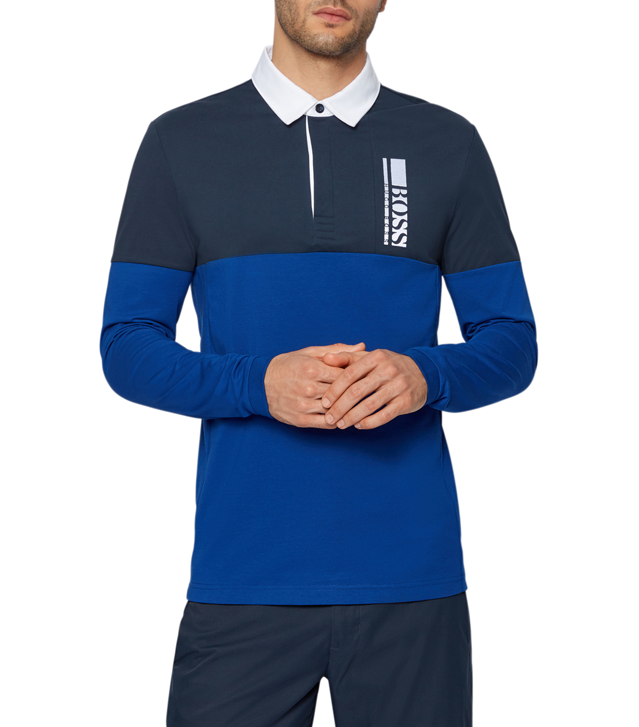 Polo hugo boss manga larga outlet